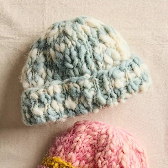 Free People Knit Cap French Knot Woven Hat NWT SMALL main image 7